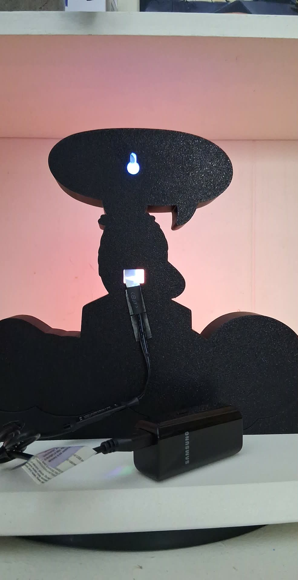 qbert LED light box – custom 3D printed – Lit Layer Creations